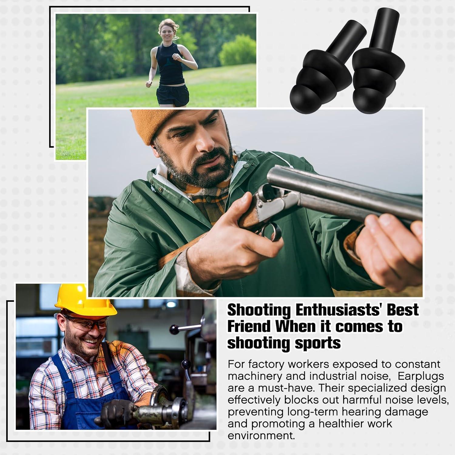 Tapones de Silicona Reutilizables TrelaCo 200 Pares Negros