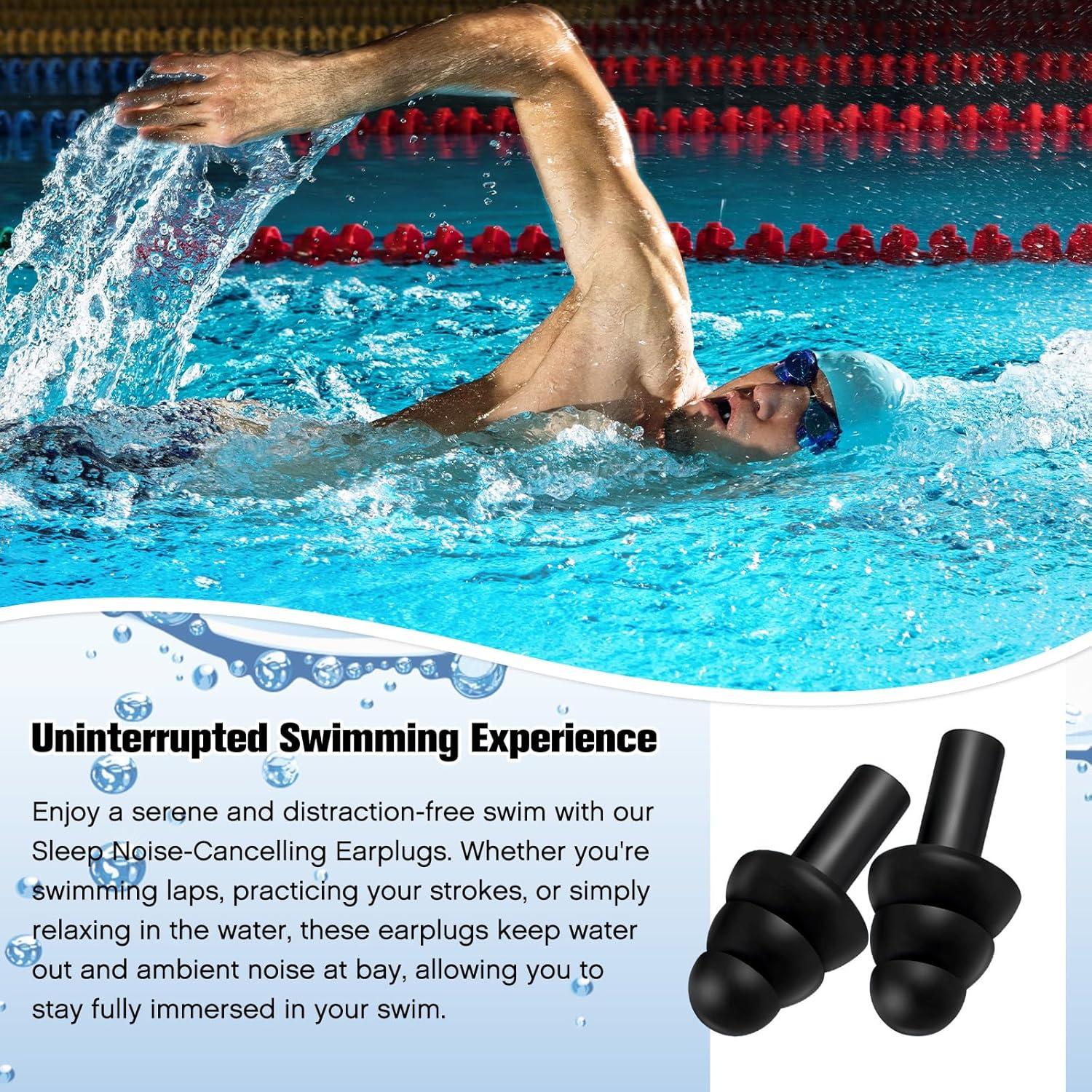 Tapones de Silicona Reutilizables TrelaCo 200 Pares Negros