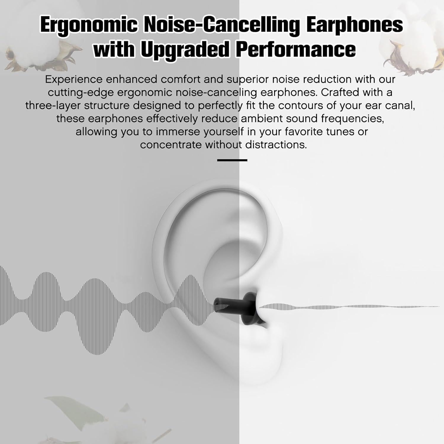 Tapones de Silicona Reutilizables TrelaCo 200 Pares Negros