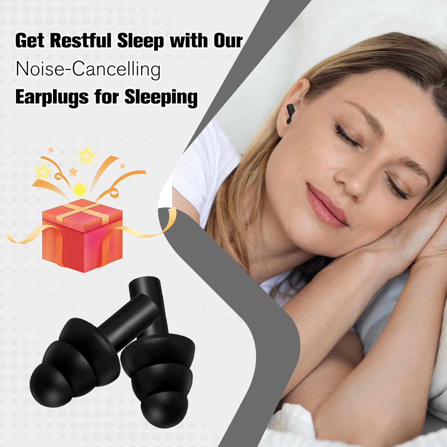 Tapones de Silicona Reutilizables TrelaCo 200 Pares Negros