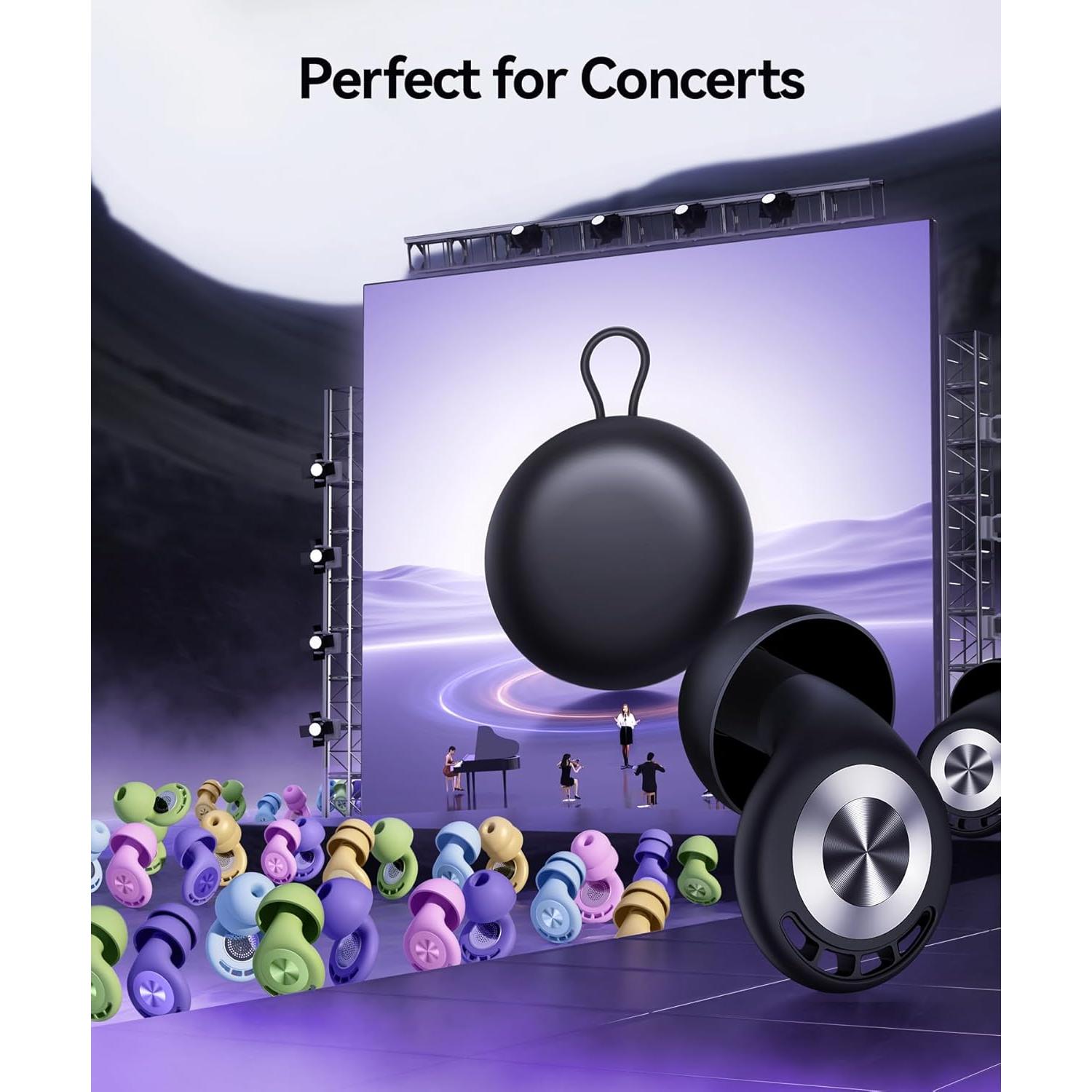 Tapones para Oídos TOAPEX S9 Silicona Reutilizables 50dB