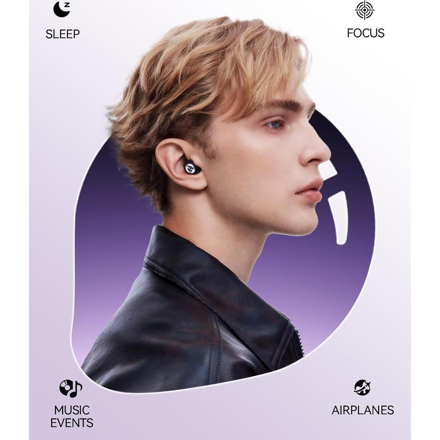 Tapones para Oídos TOAPEX S9 Silicona Reutilizables 50dB