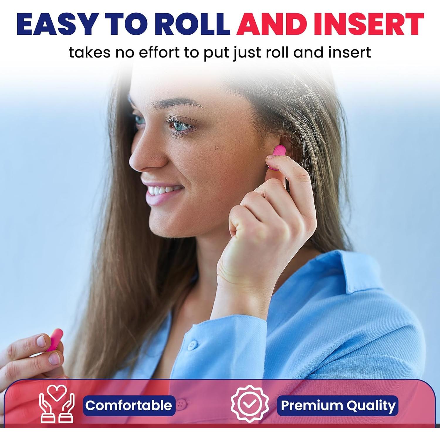 100 Pares de Tapones de Espuma Quality Plugs para Oídos Pequeños