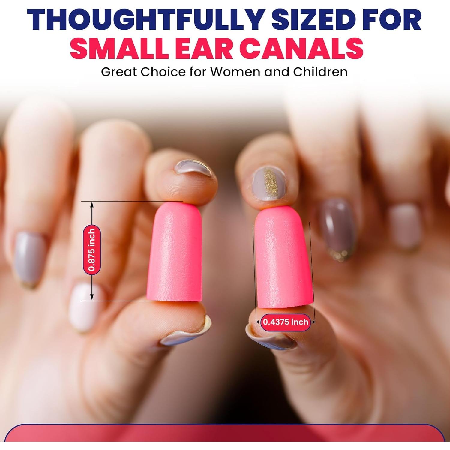 100 Pares de Tapones de Espuma Quality Plugs para Oídos Pequeños