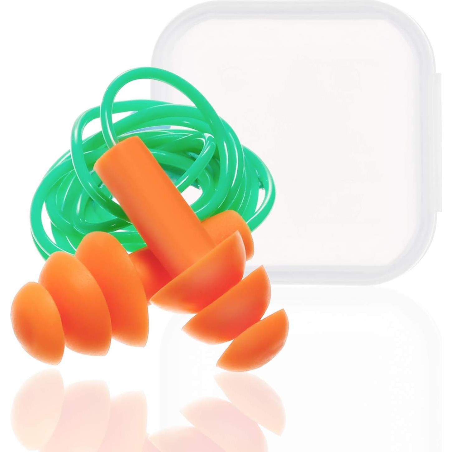 Tapones para Oídos Reutilizables Bememo con Cordón - 6 Pares