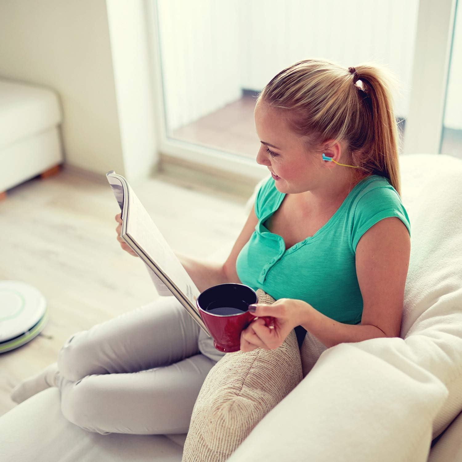 Tapones para Oídos Reutilizables Bememo con Cordón - 6 Pares