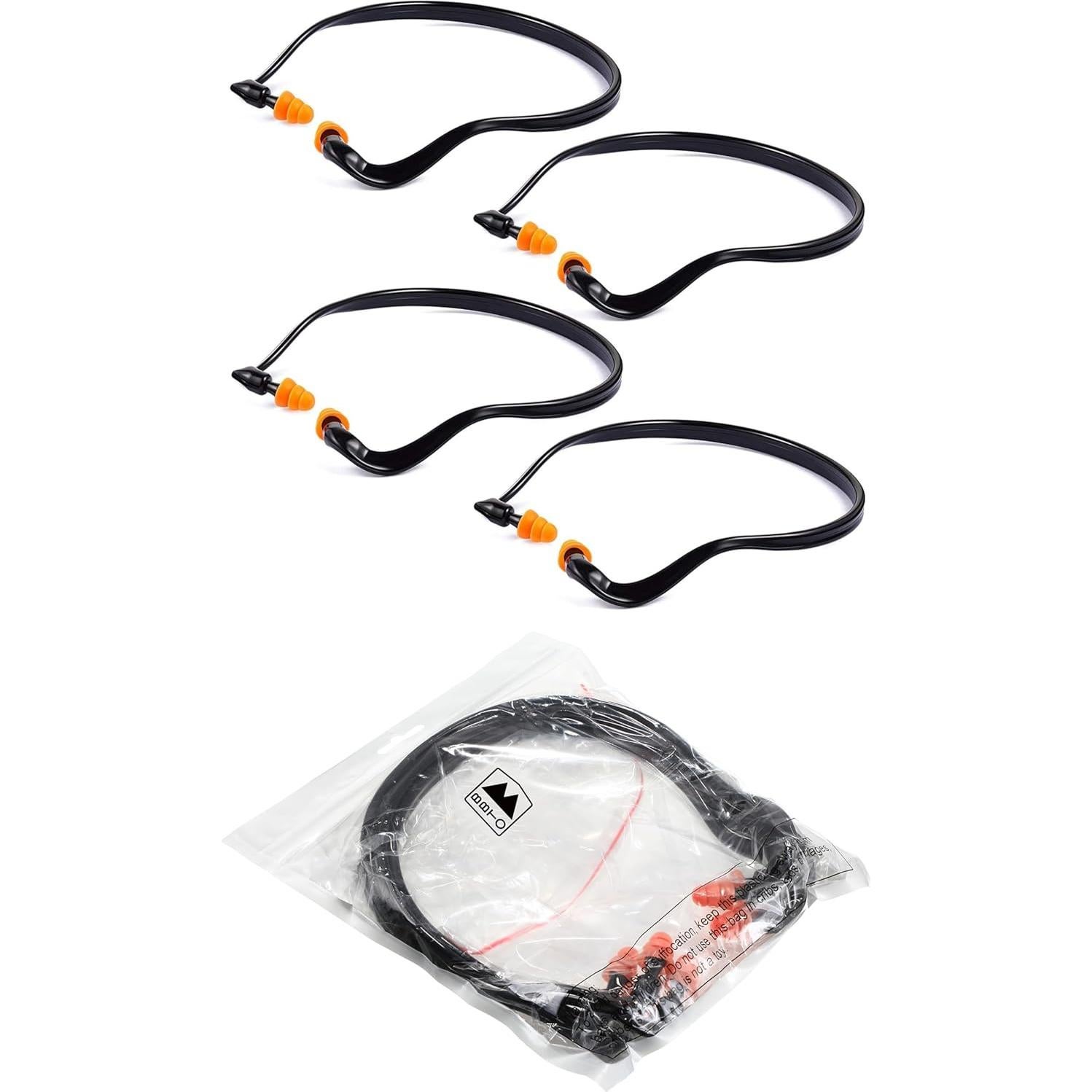 Tapones para Oídos con Banda BBTO - Silicona, 4 Piezas, Reducción de Ruido