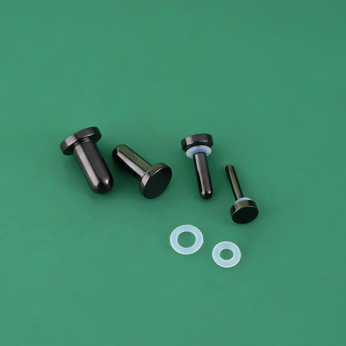Kit de Piercings TBOSEN Tapones de Oído Acero Inoxidable 1-25mm
