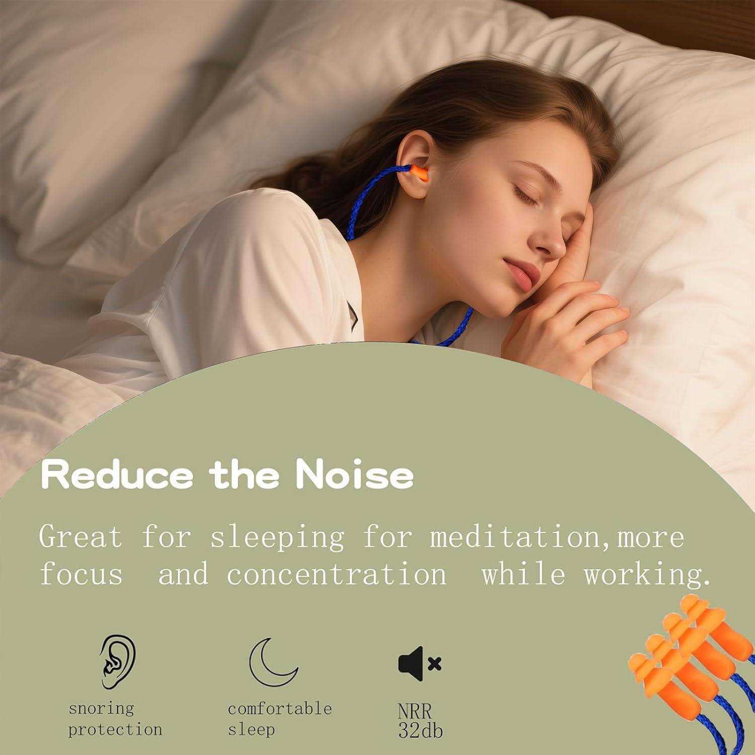 Tapones para Oídos Keliheyle - Silicona Suave, 10 Pares