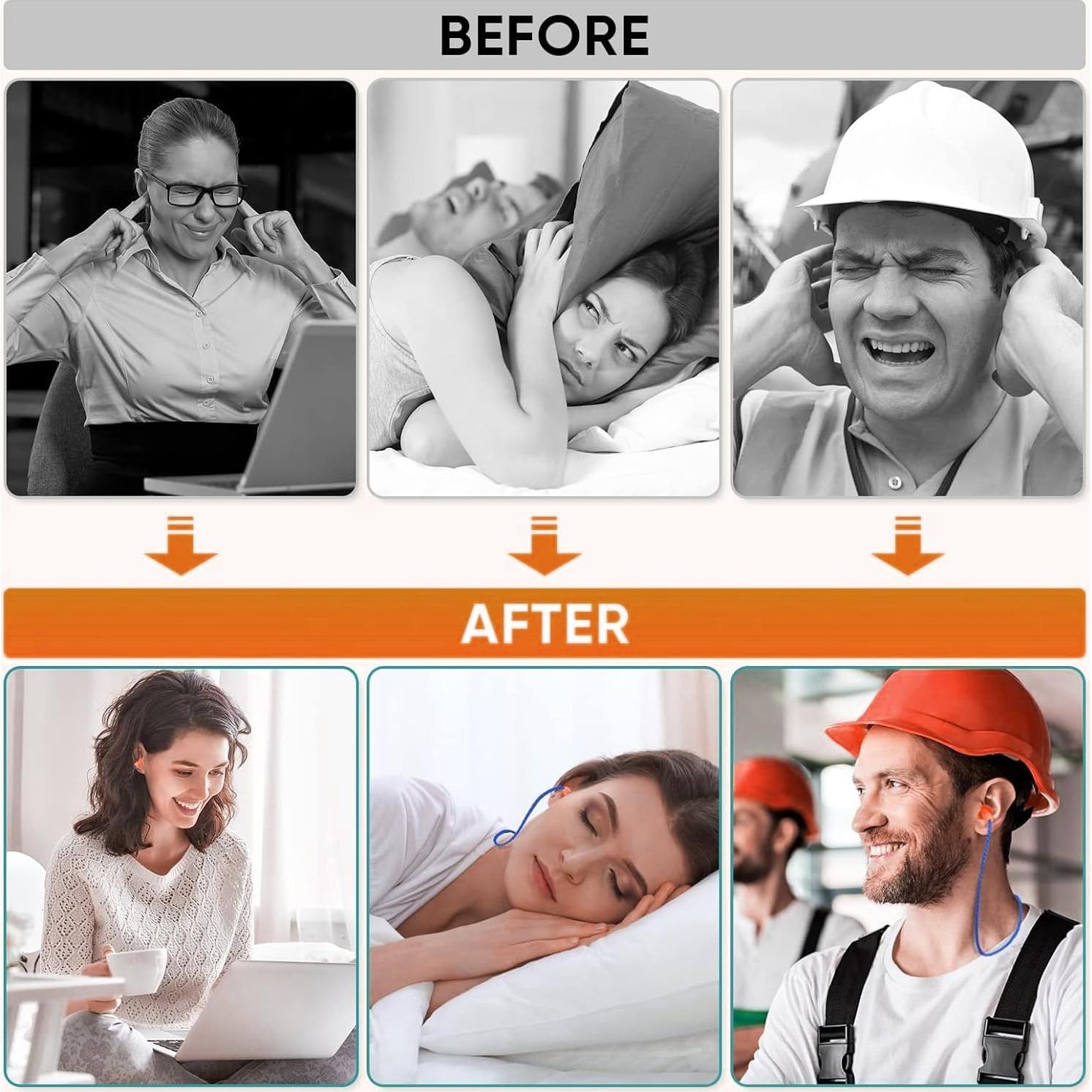 Tapones para Oídos Keliheyle - Silicona Suave, 10 Pares