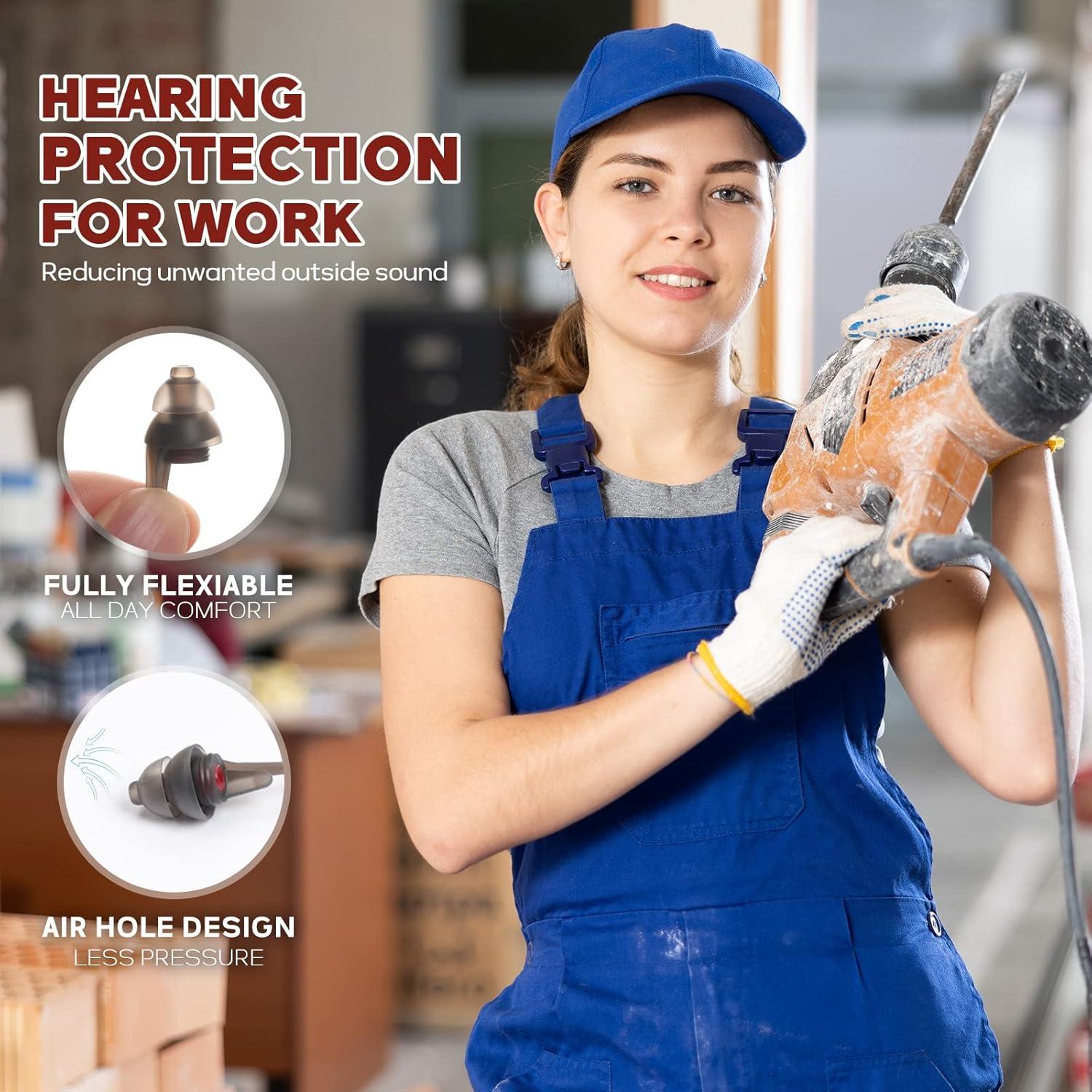 Tapones para Oídos Reutilizables Softvox con Cuerda 25 dB