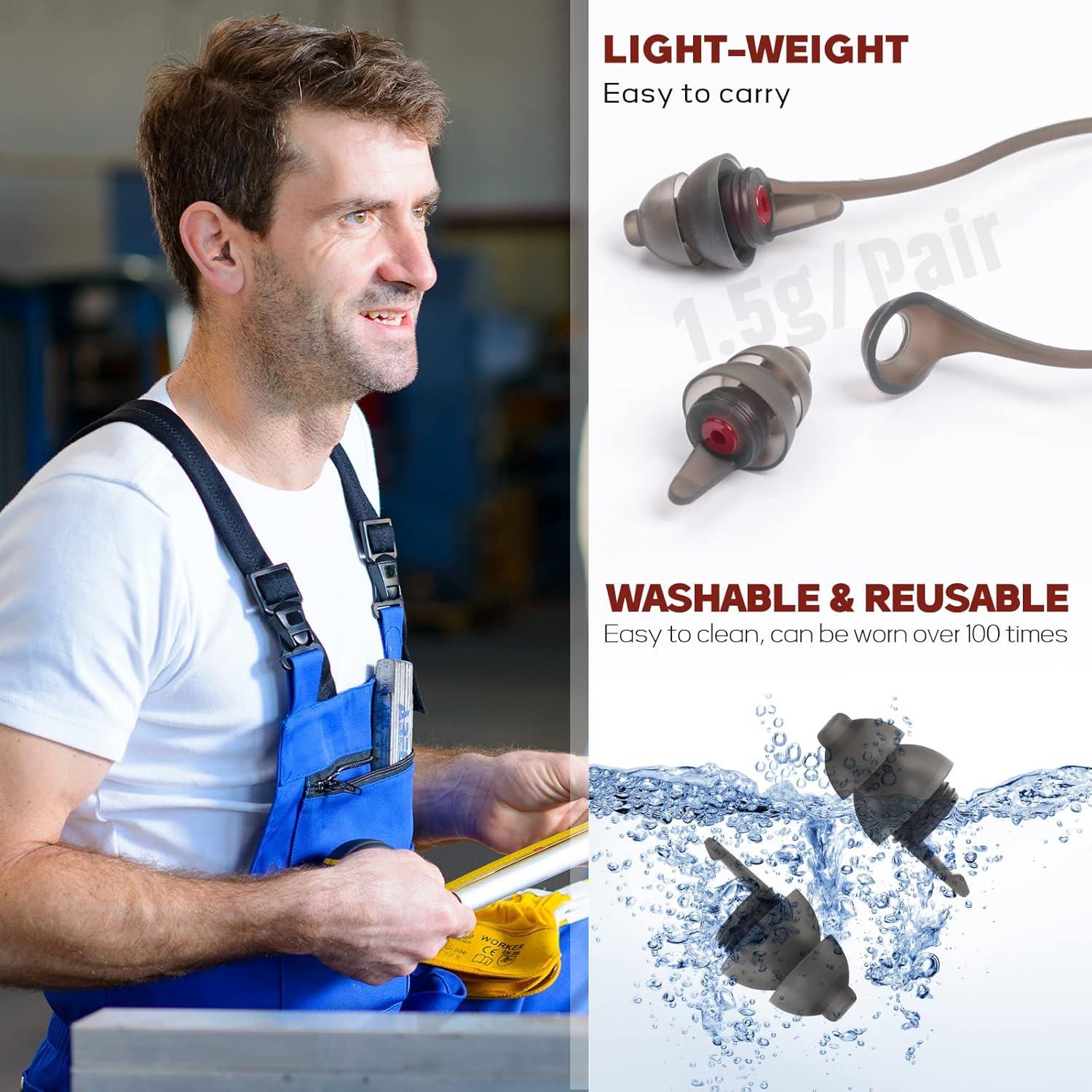 Tapones para Oídos Reutilizables Softvox con Cuerda 25 dB