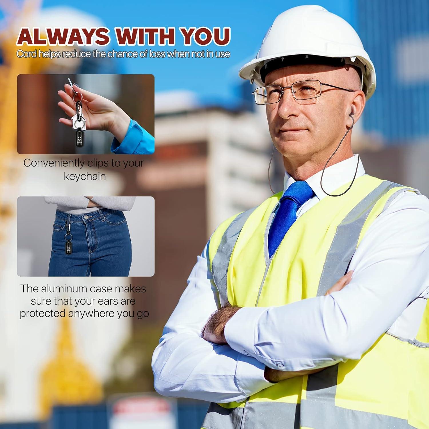 Tapones para Oídos Reutilizables Softvox con Cuerda 25 dB