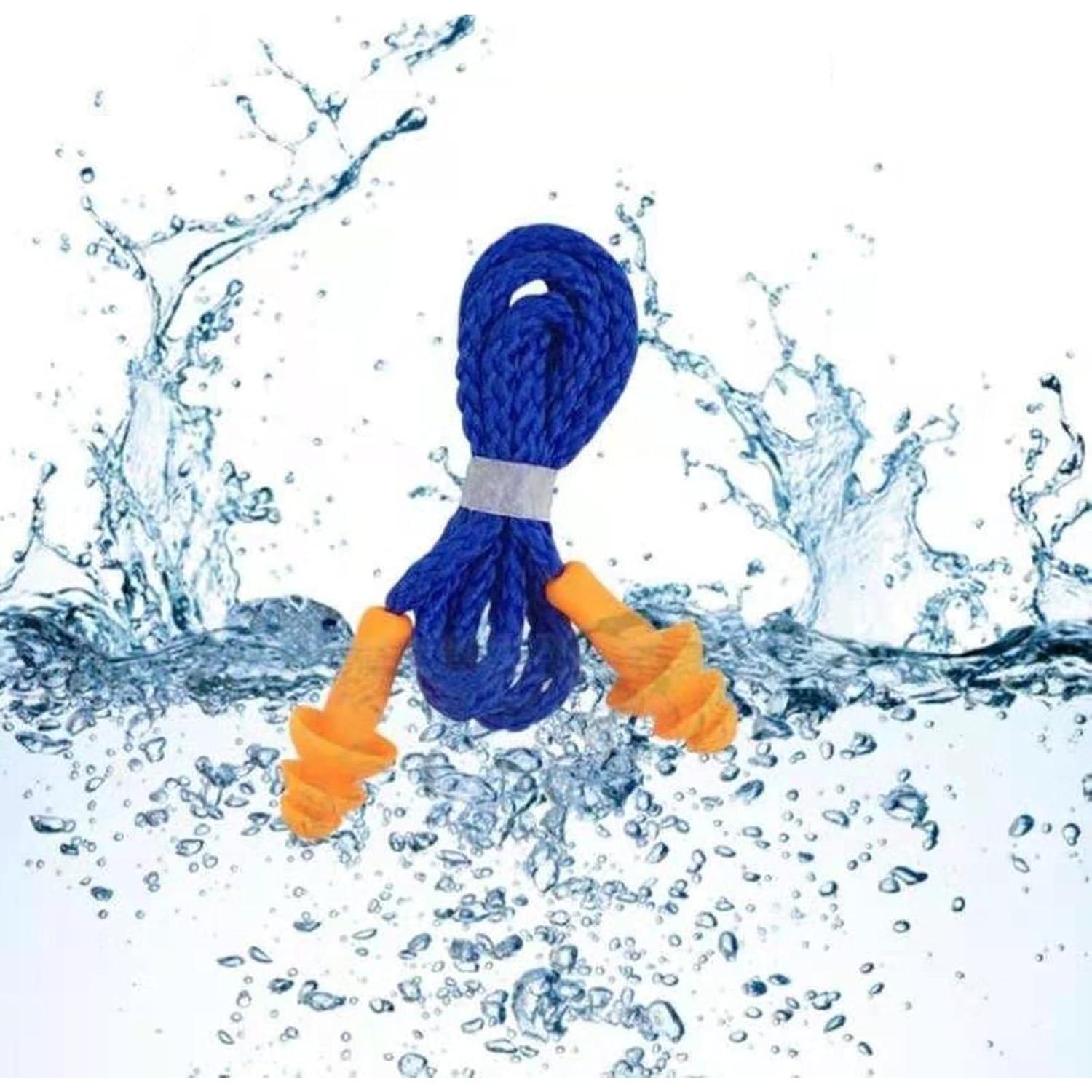 5 Pares de Tapones para Oídos de Silicona con Cuerda - Genérico