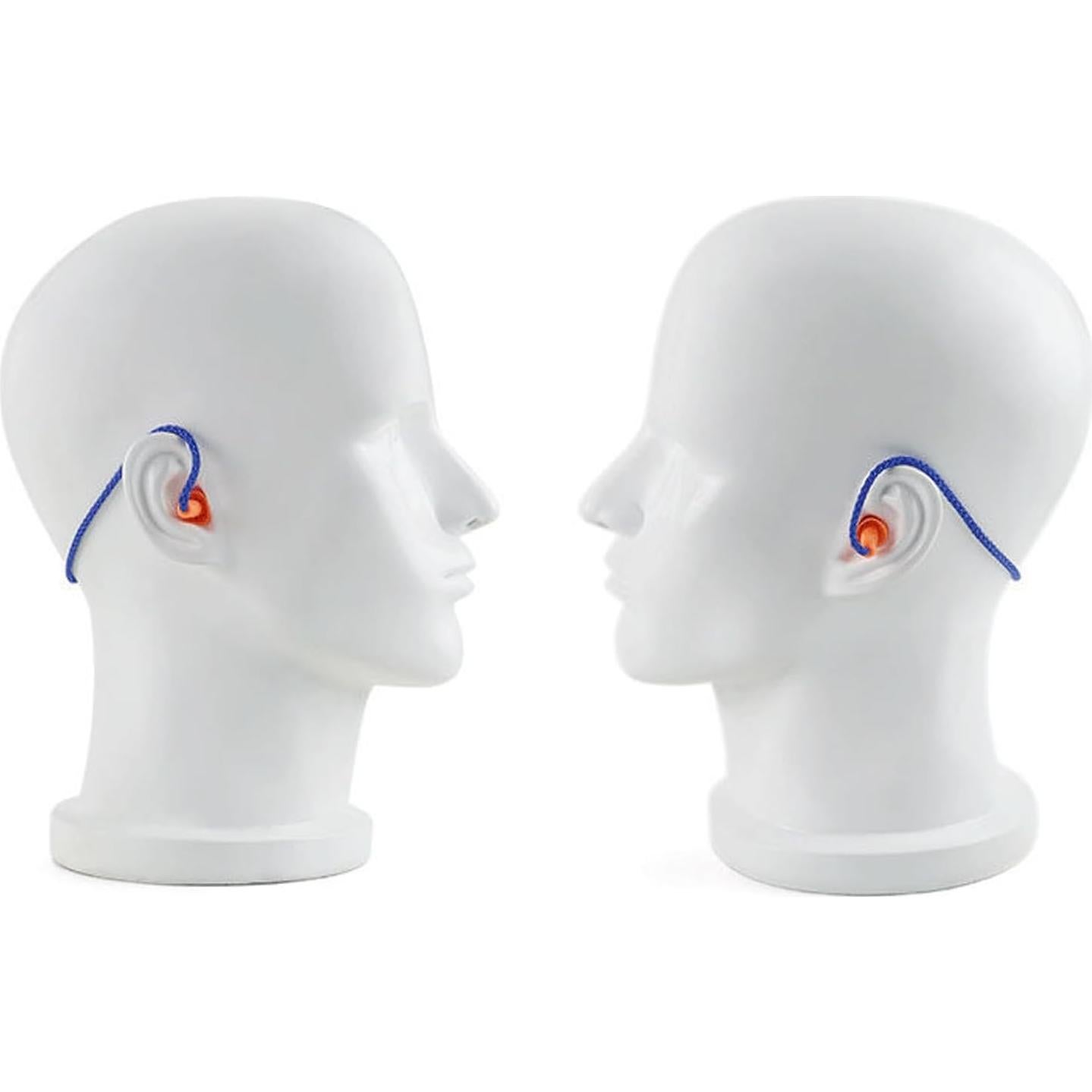 5 Pares de Tapones para Oídos de Silicona con Cuerda - Genérico