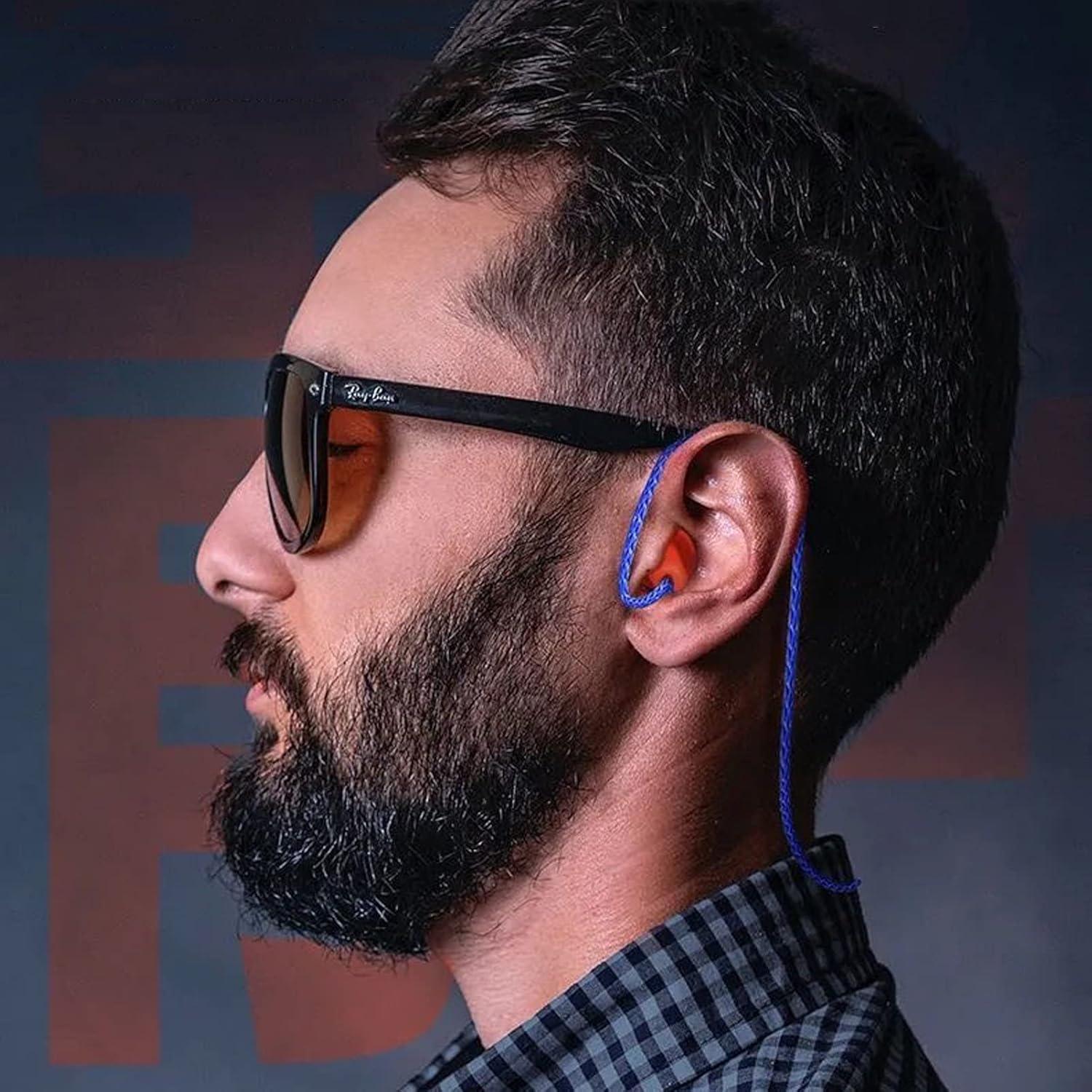 5 Pares de Tapones para Oídos de Silicona con Cuerda - Genérico