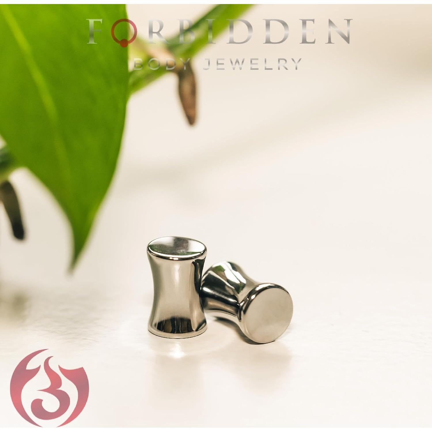 Tapones de Acero Quirúrgico 316L Joyas Corporales Prohibidas 8mm