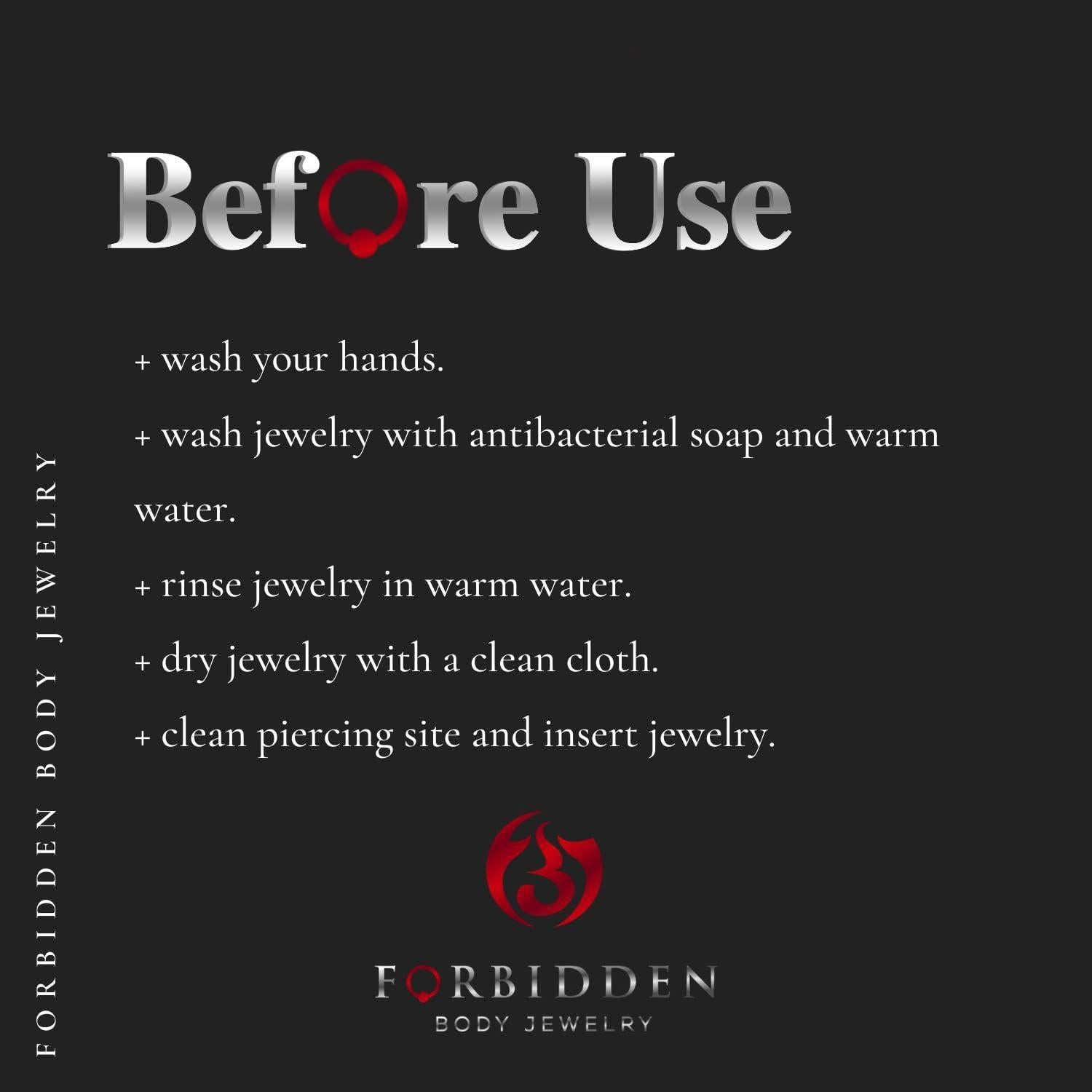 Tapones de Acero Quirúrgico 316L Joyas Corporales Prohibidas 8mm