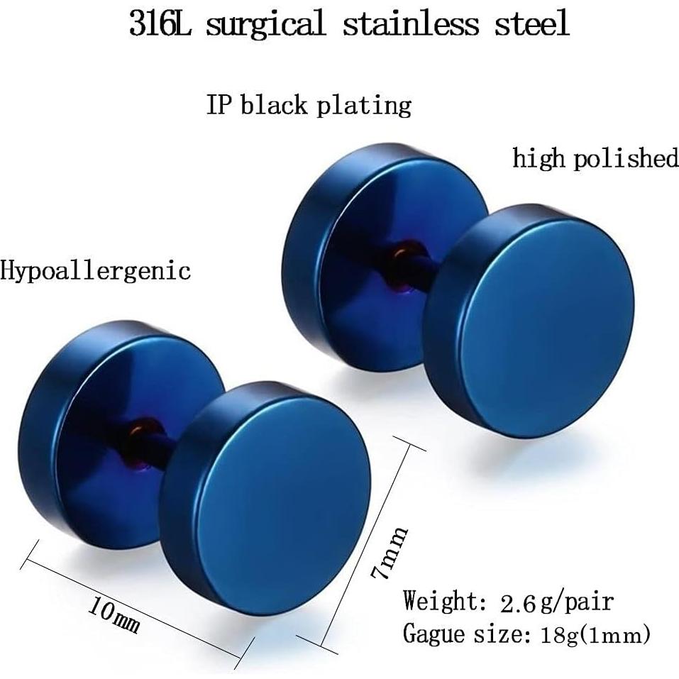 Conjunto de Pendientes de Acero Inoxidable Feramox 5 Pairs