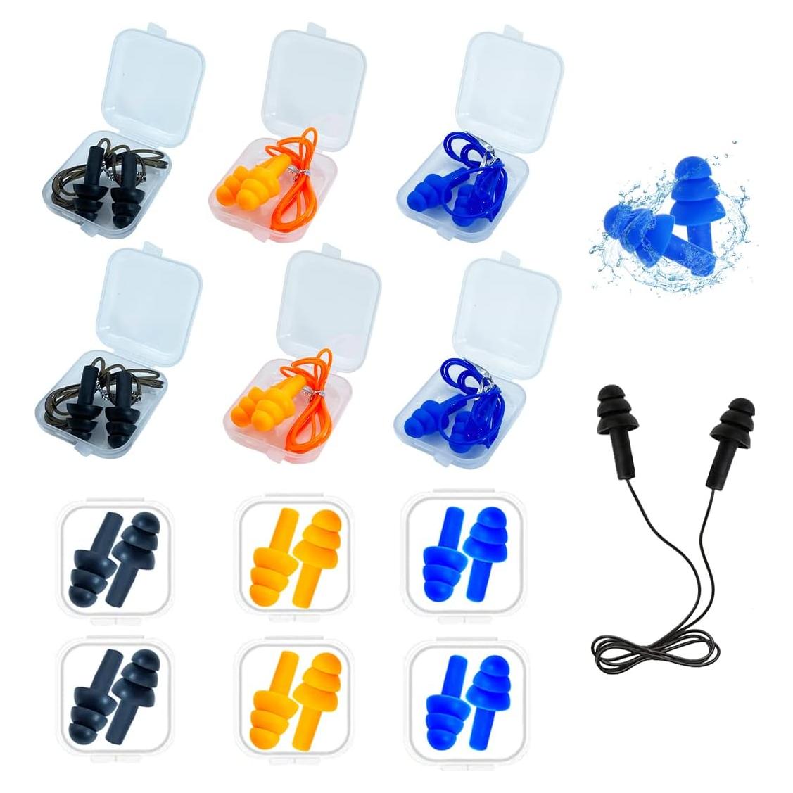 Tapones de Silicona Reutilizables AXBUS - 12 Pares NRR 32dB