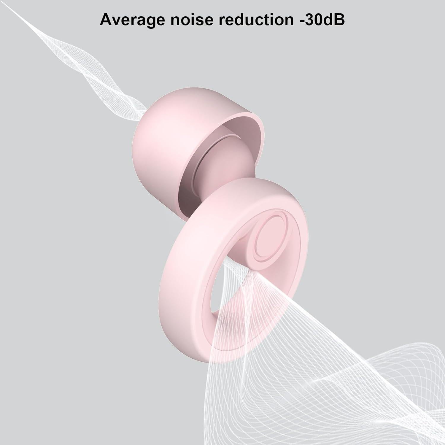 Tapones para Oídos JAYINE Silicona Reutilizables -30dB 8 Tamaños
