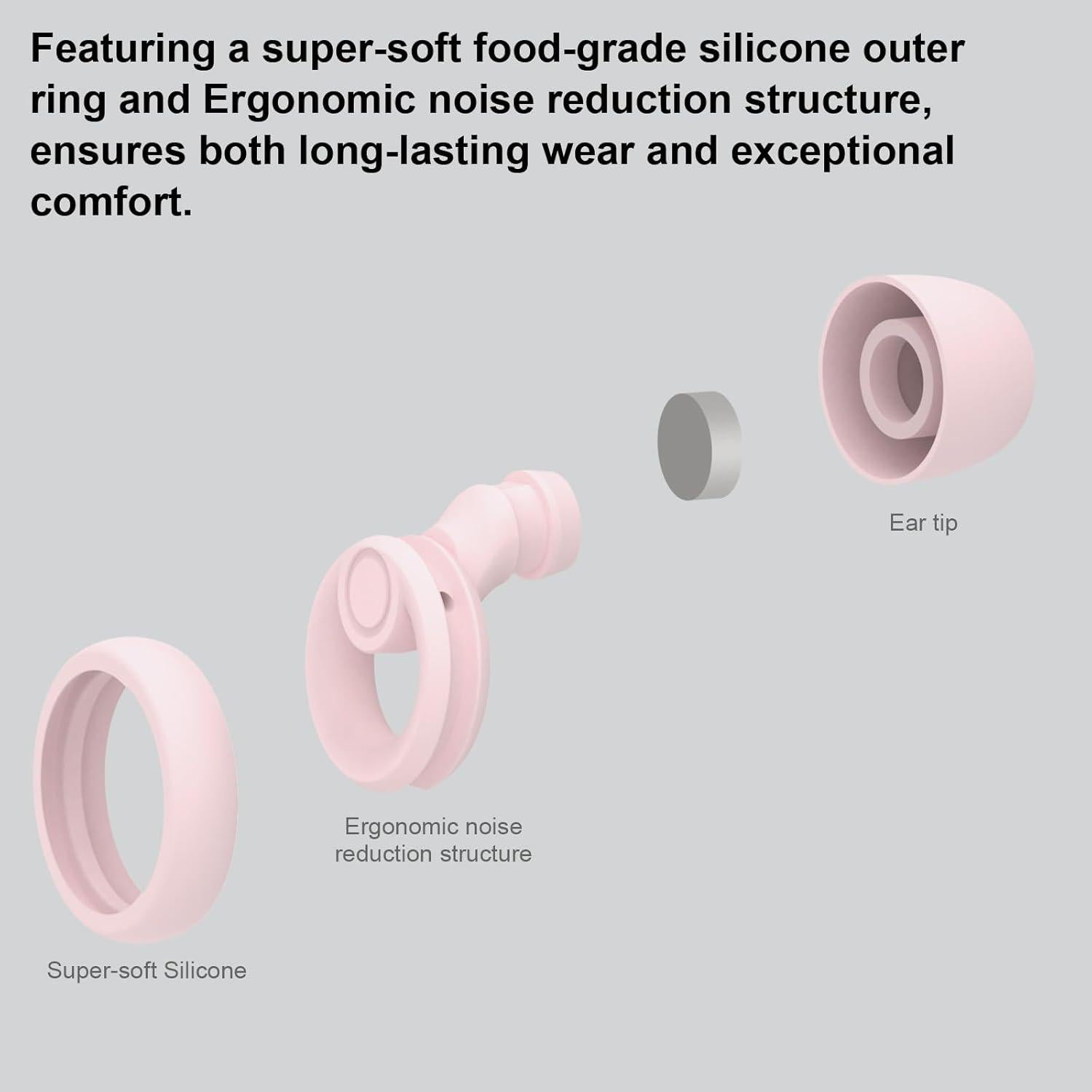 Tapones para Oídos JAYINE Silicona Reutilizables -30dB 8 Tamaños