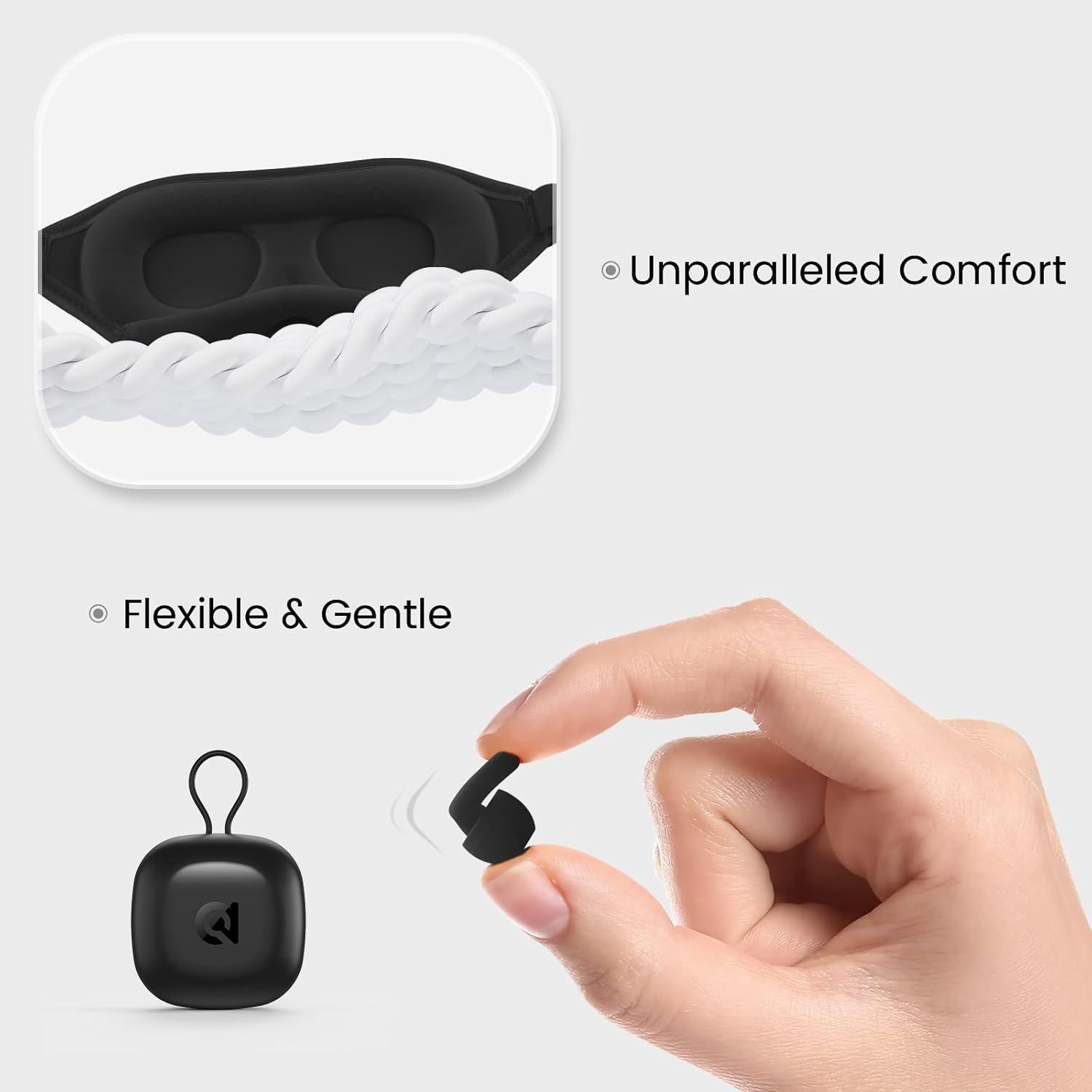 Conjunto de Tapones para Oídos y Máscara para Dormir Audree - Silicona y Bloqueo de Luz