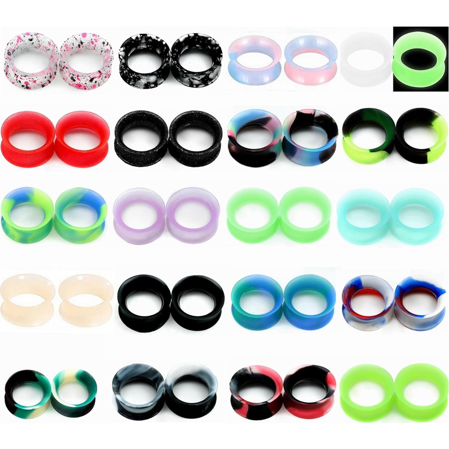 Conjunto de Tapones para Orejas Yrogcu Silicona Suave 40pcs