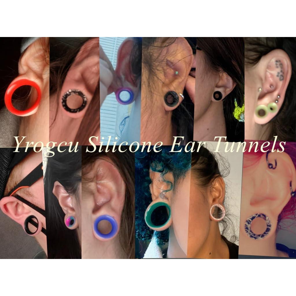 Conjunto de Tapones para Orejas Yrogcu Silicona Suave 40pcs