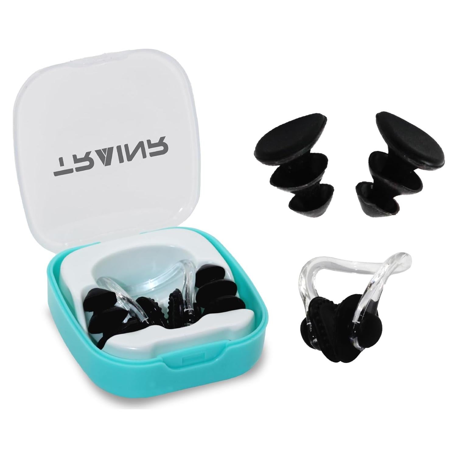 Juego de Clip para Nariz y Tapones de Silicona Trainr