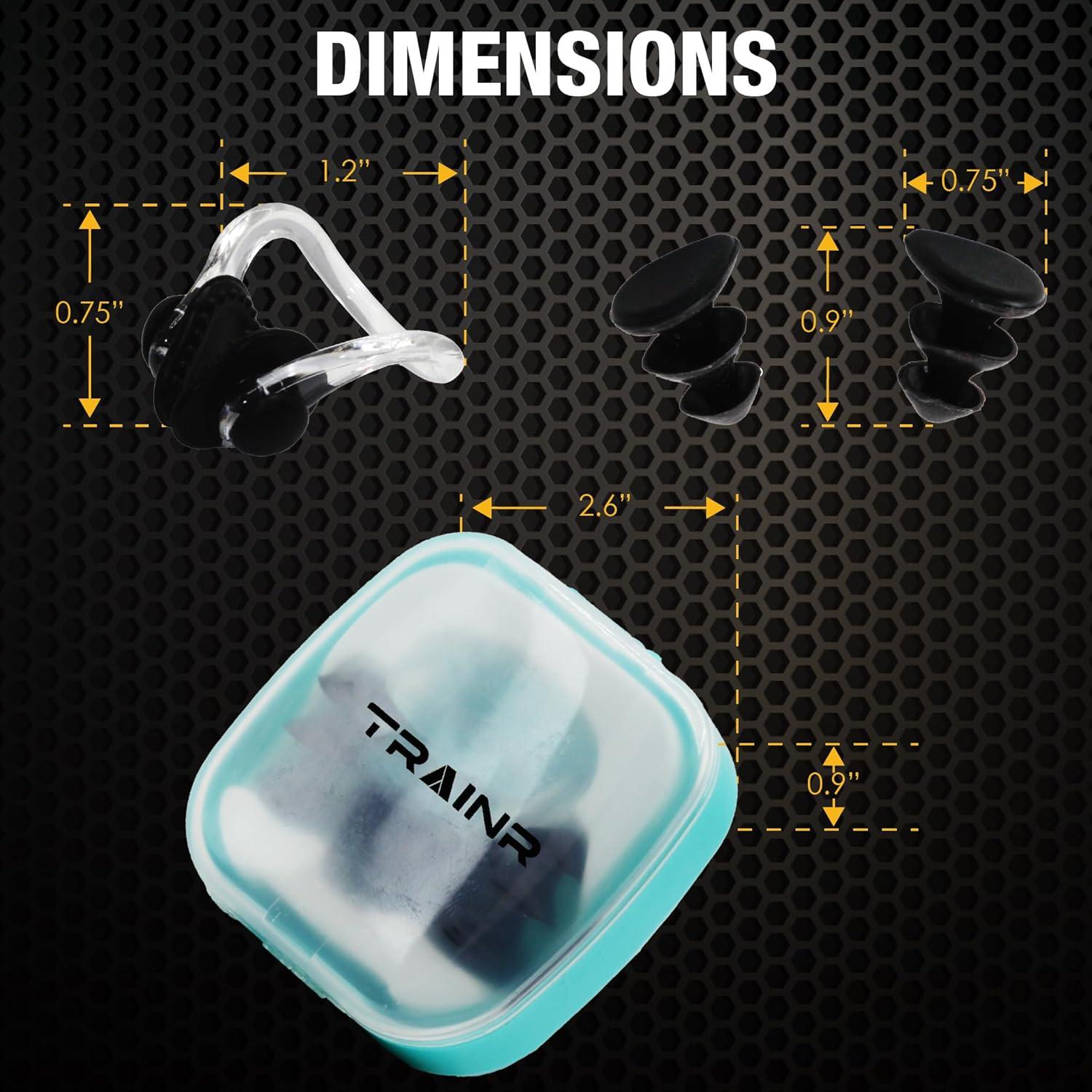 Juego de Clip para Nariz y Tapones de Silicona Trainr
