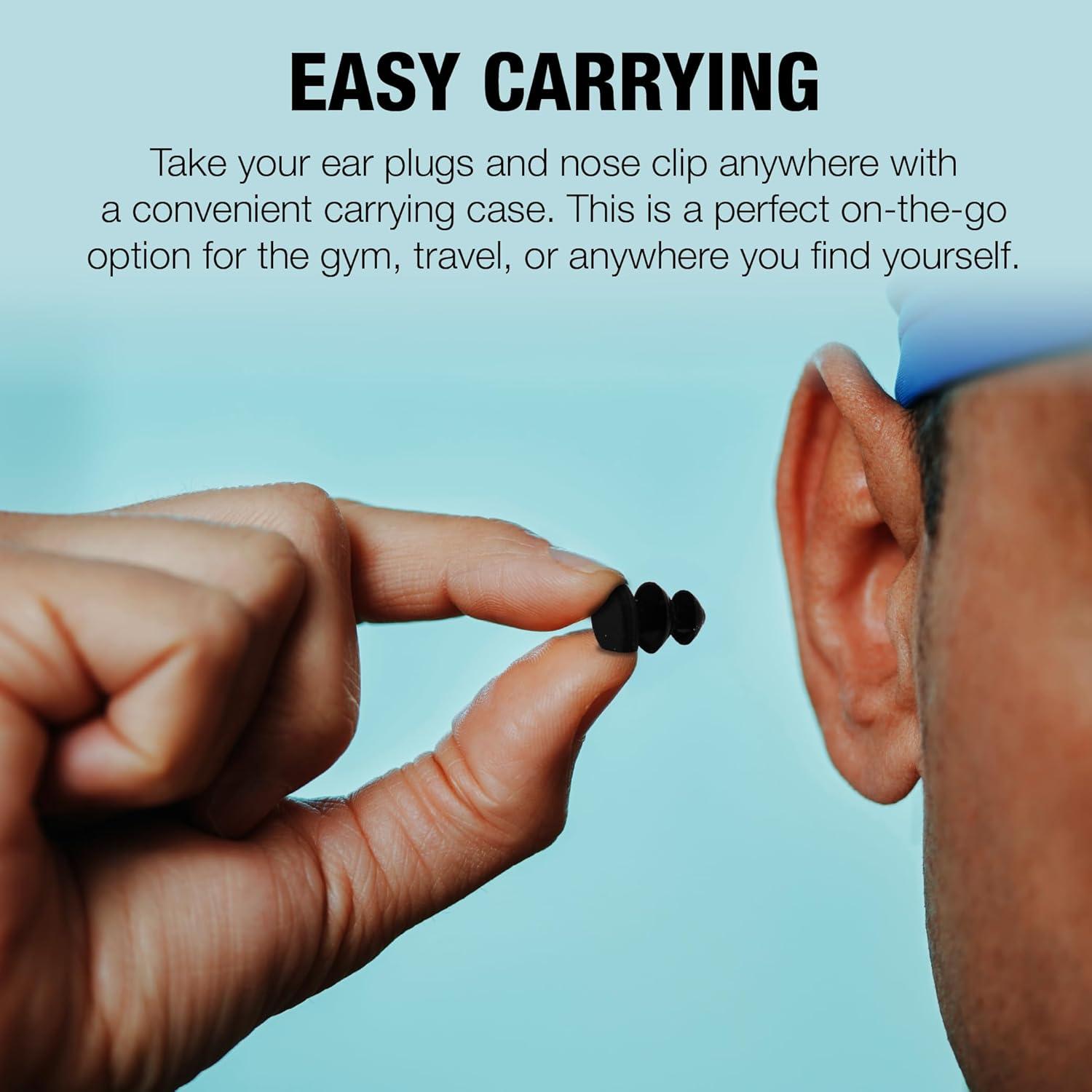 Juego de Clip para Nariz y Tapones de Silicona Trainr