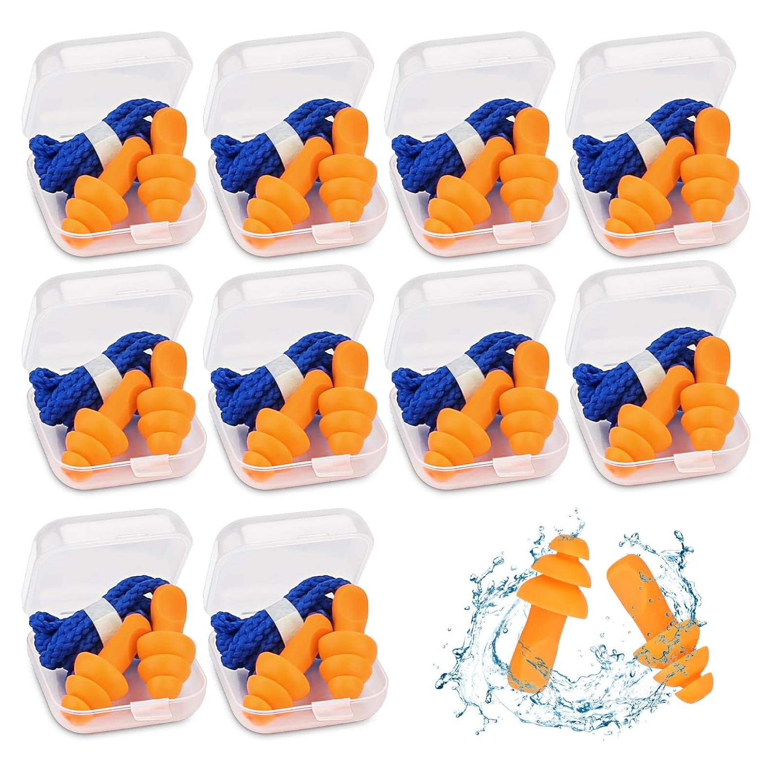 Tapones de Silicona Neeofnt 10 Pares Protección Auditiva