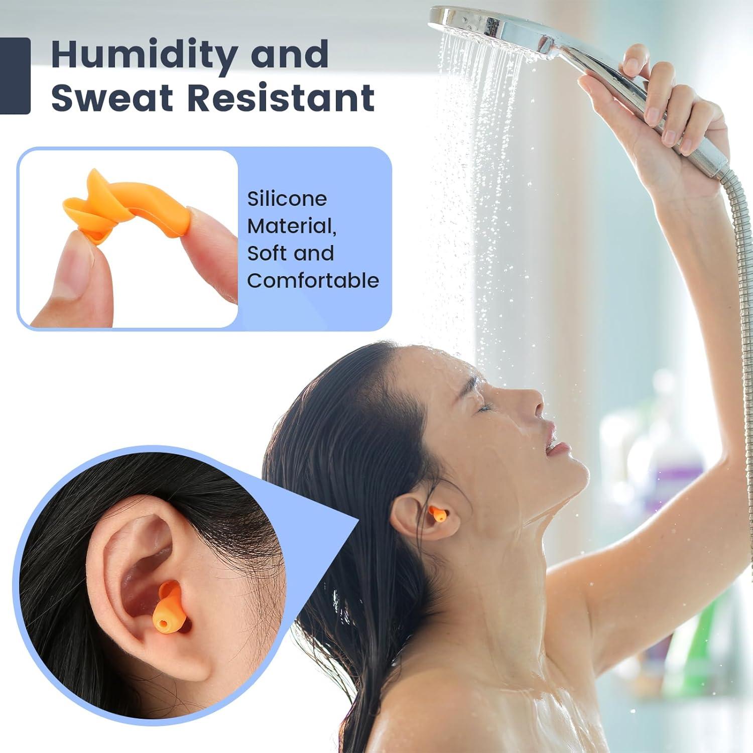 Tapones de Silicona Neeofnt 10 Pares Protección Auditiva