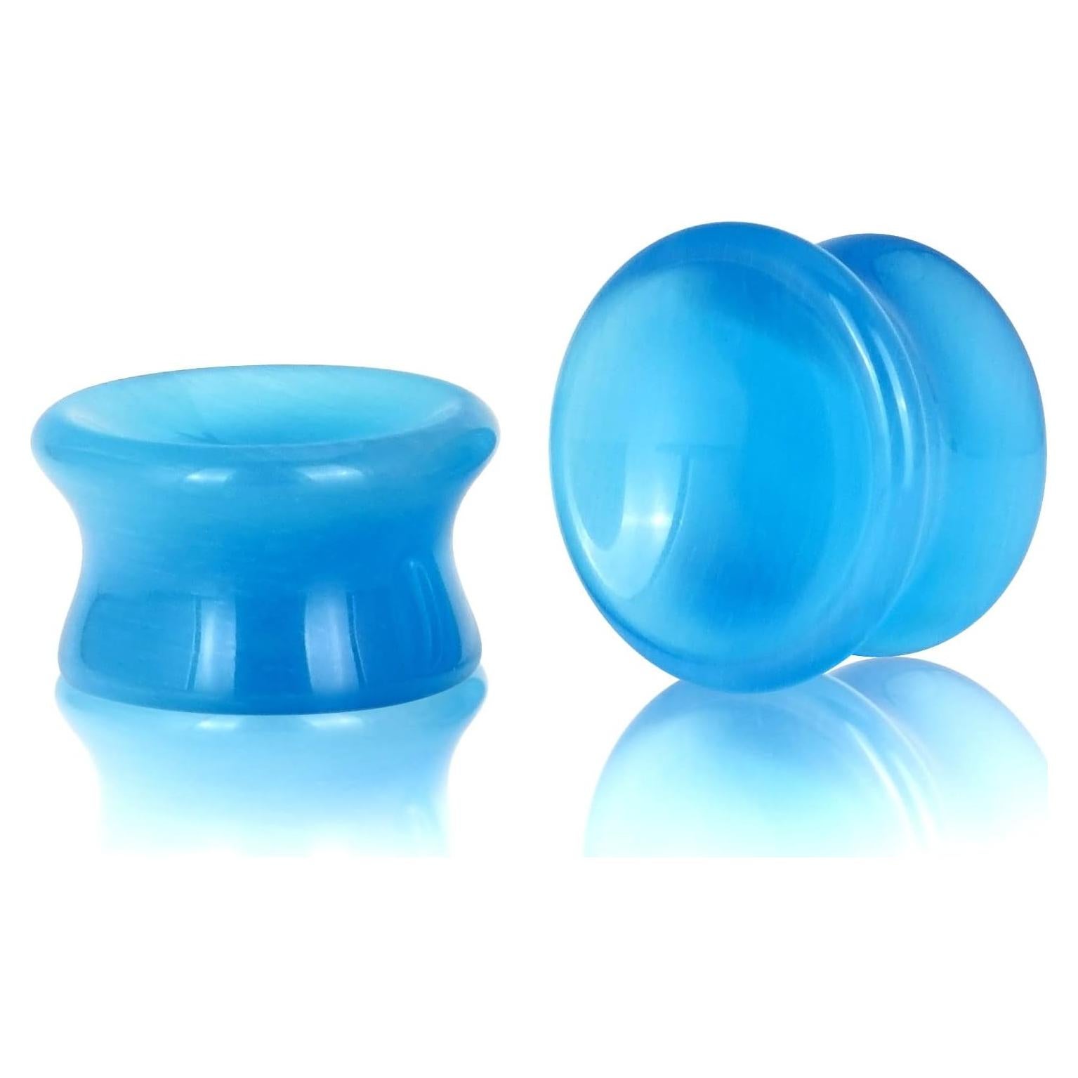 Stuppendux 2 Piezas Tapones de Oído de Piedra Natural 12mm