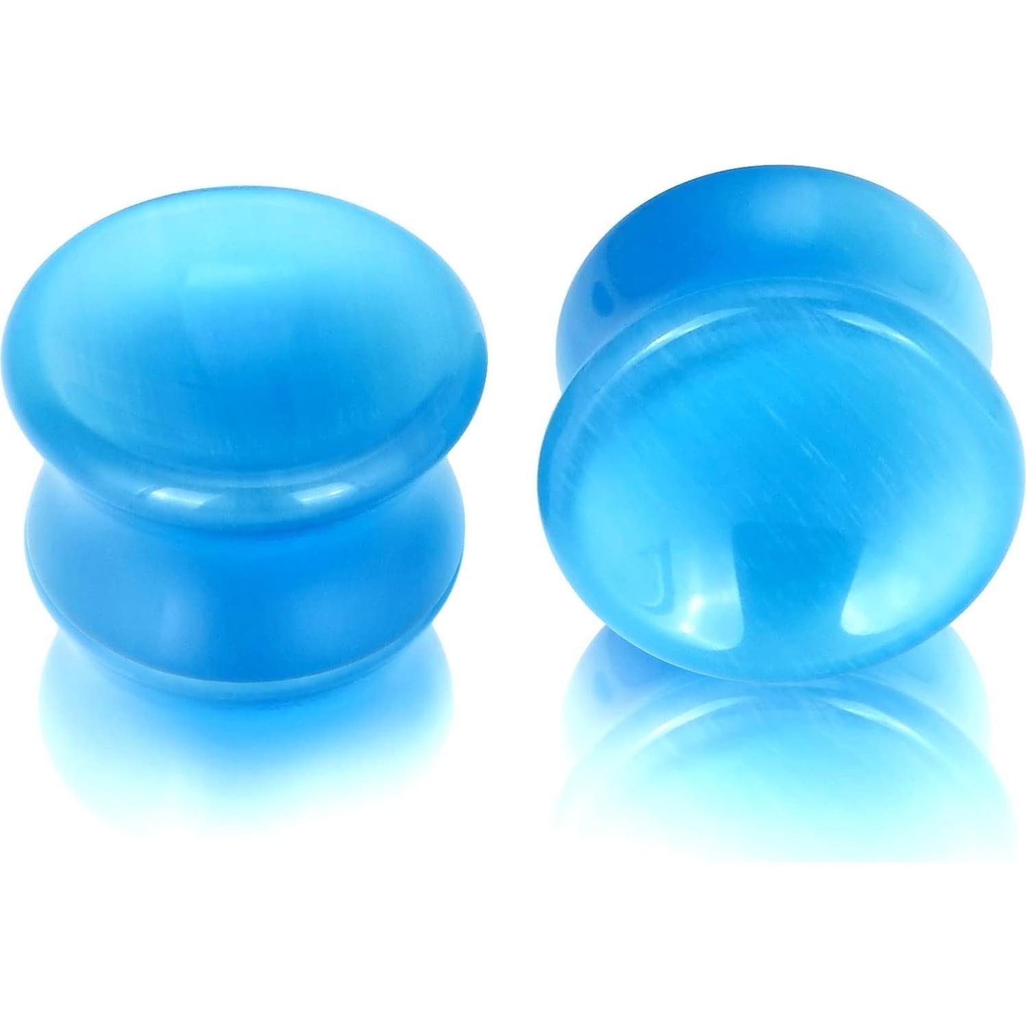 Stuppendux 2 Piezas Tapones de Oído de Piedra Natural 12mm