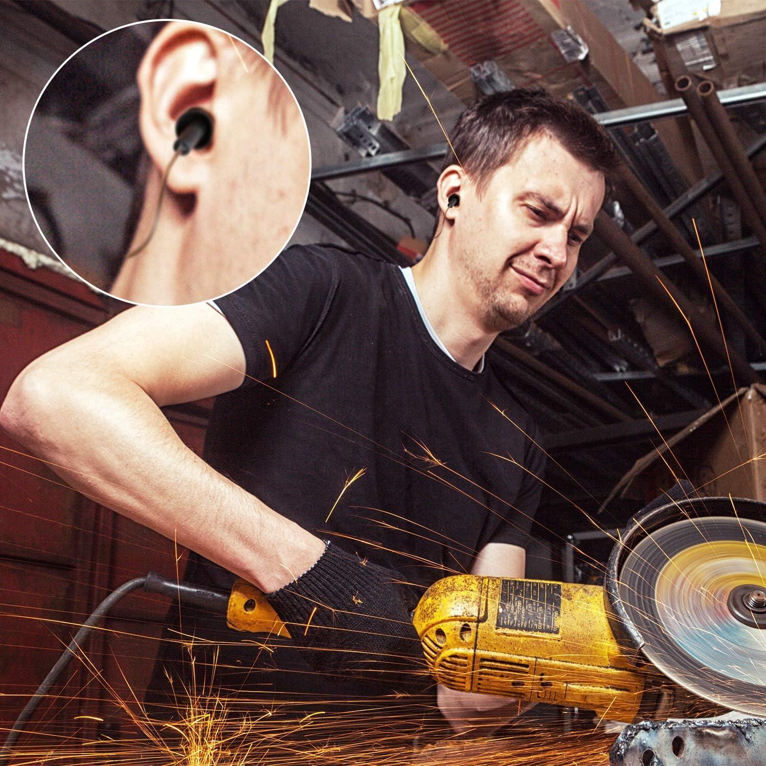 50 Pares de Tapones para Oídos de Silicona LEIFIDE Reutilizables