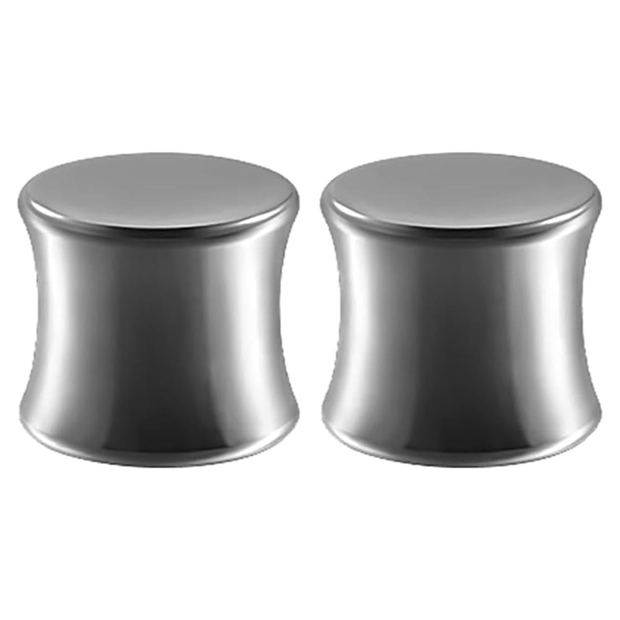 Tapones de Oído Sólidos G23 Titanio 12mm Doble Flare