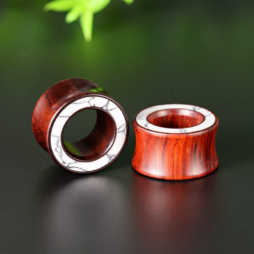 TBOSEN Conjunto 10 Pares Tapones de Oído Piedra Mixta 8-16mm