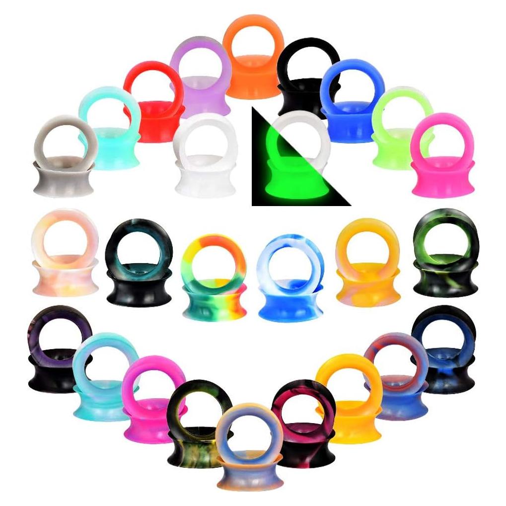 Stuppendux Tapones de Silicona Suave 26 Pares 10mm Unisex