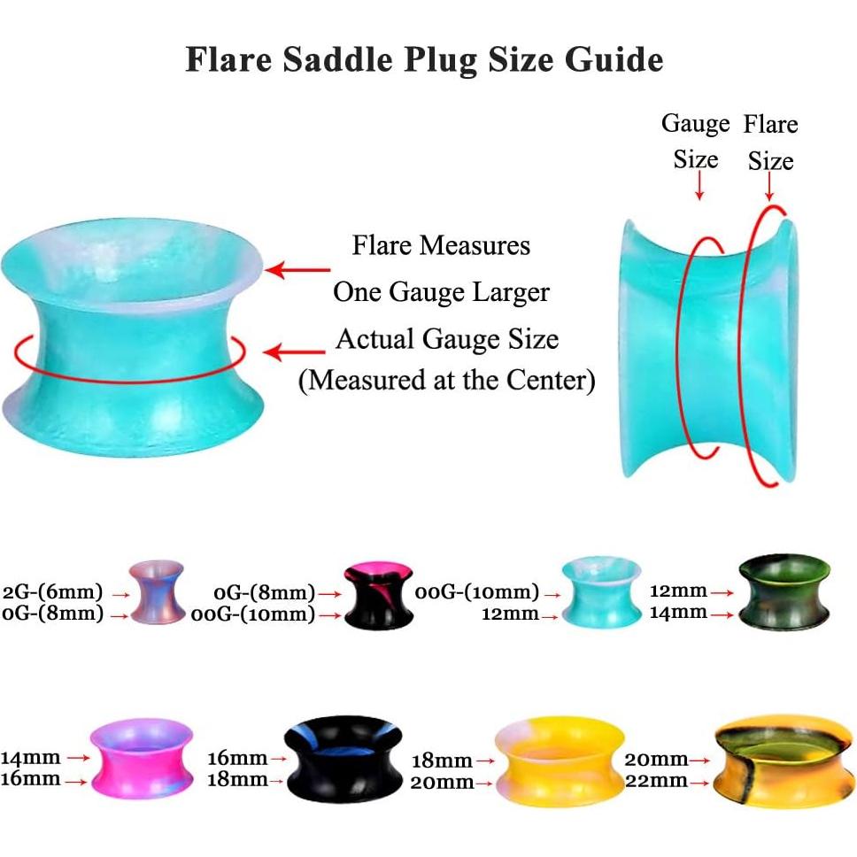 Stuppendux Tapones de Silicona Suave 26 Pares 10mm Unisex