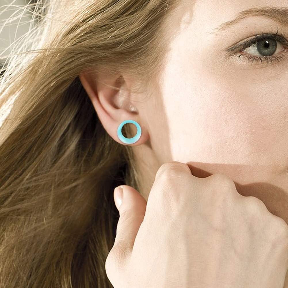 100 Tapones de Silicona Coloridos para Orejas 2g-20mm