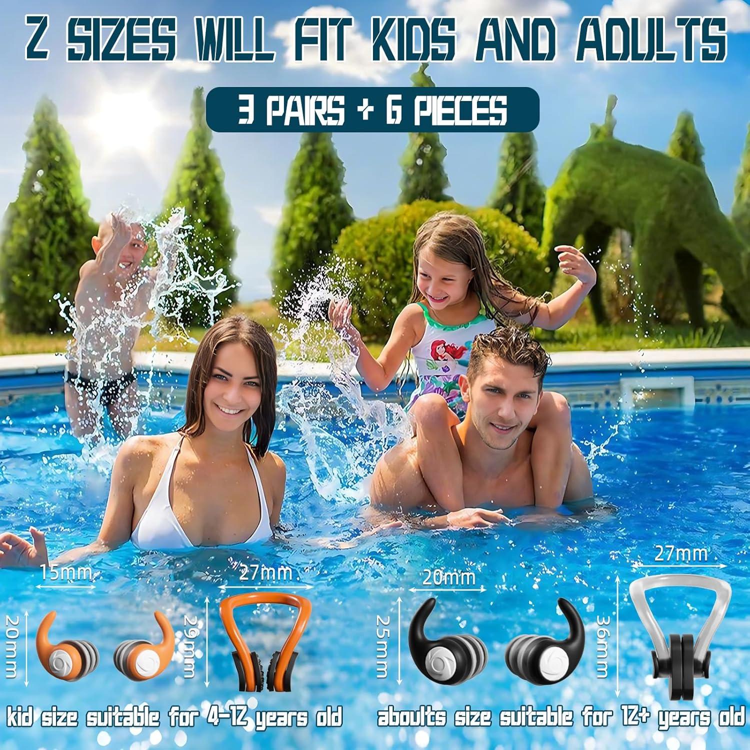 Clip de Nariz y Tapones para Oídos YUHENGLE - Niños 4-12 Años