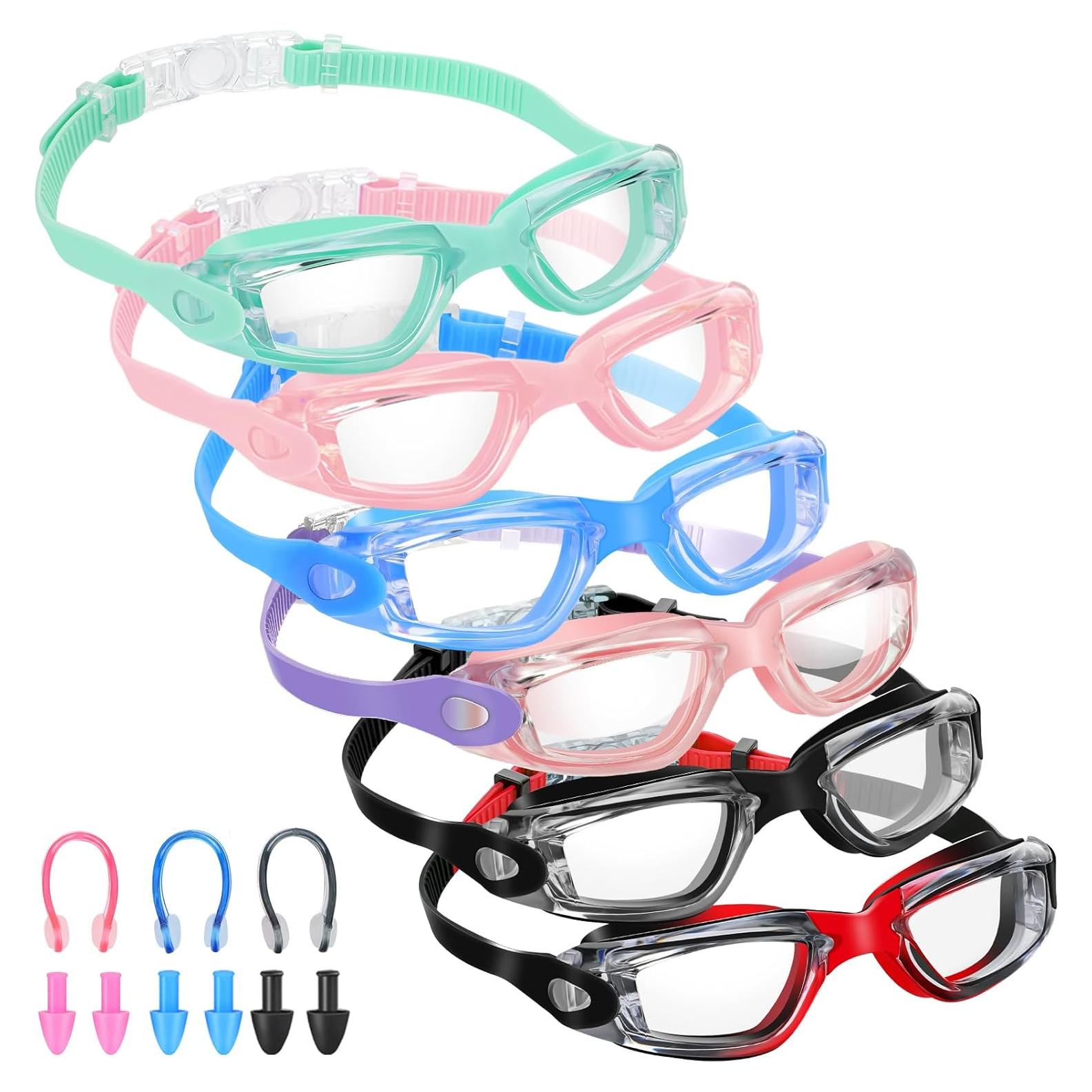 Gafas de natación Flutesan 6 Pack Adultos Niños Antivaho