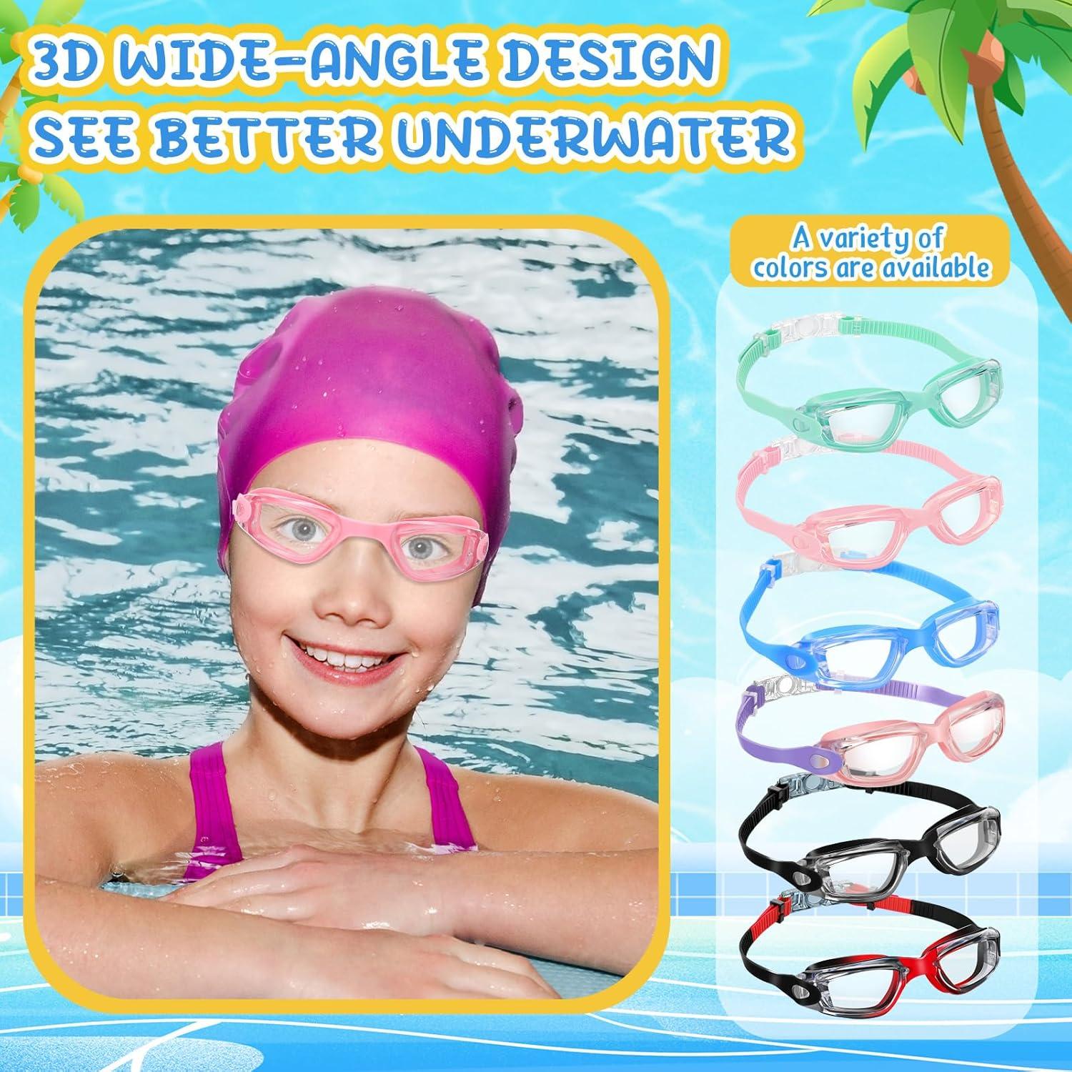 Gafas de natación Flutesan 6 Pack Adultos Niños Antivaho
