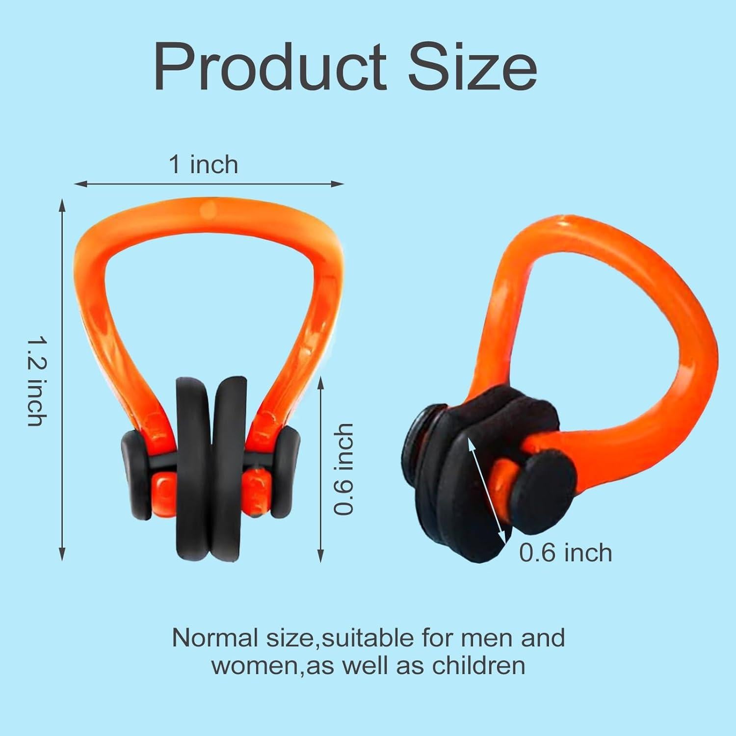 Clip de Nariz KYLELOVE para Natación y Buceo - 10 Paquetes