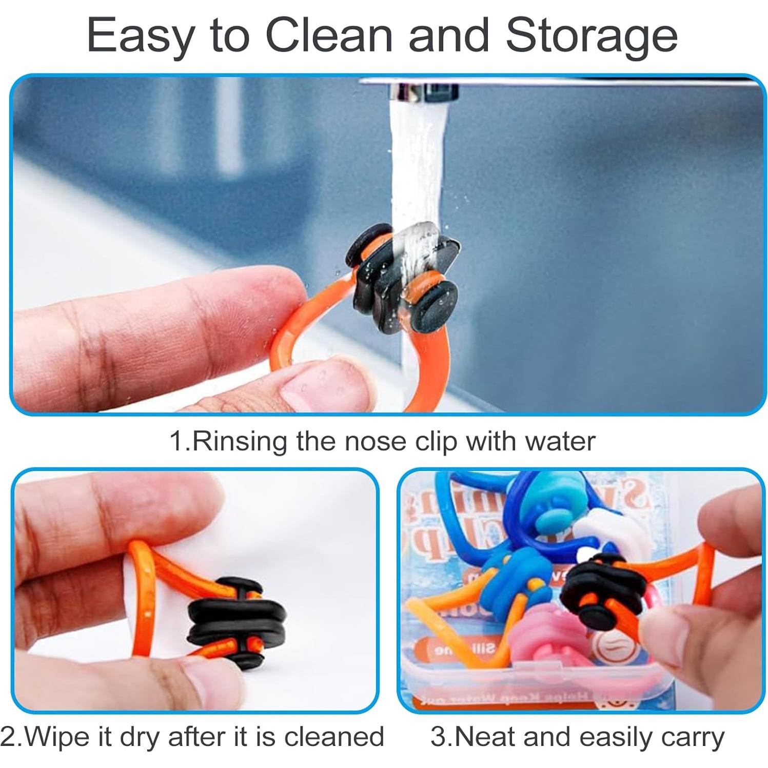 Clip de Nariz KYLELOVE para Natación y Buceo - 10 Paquetes