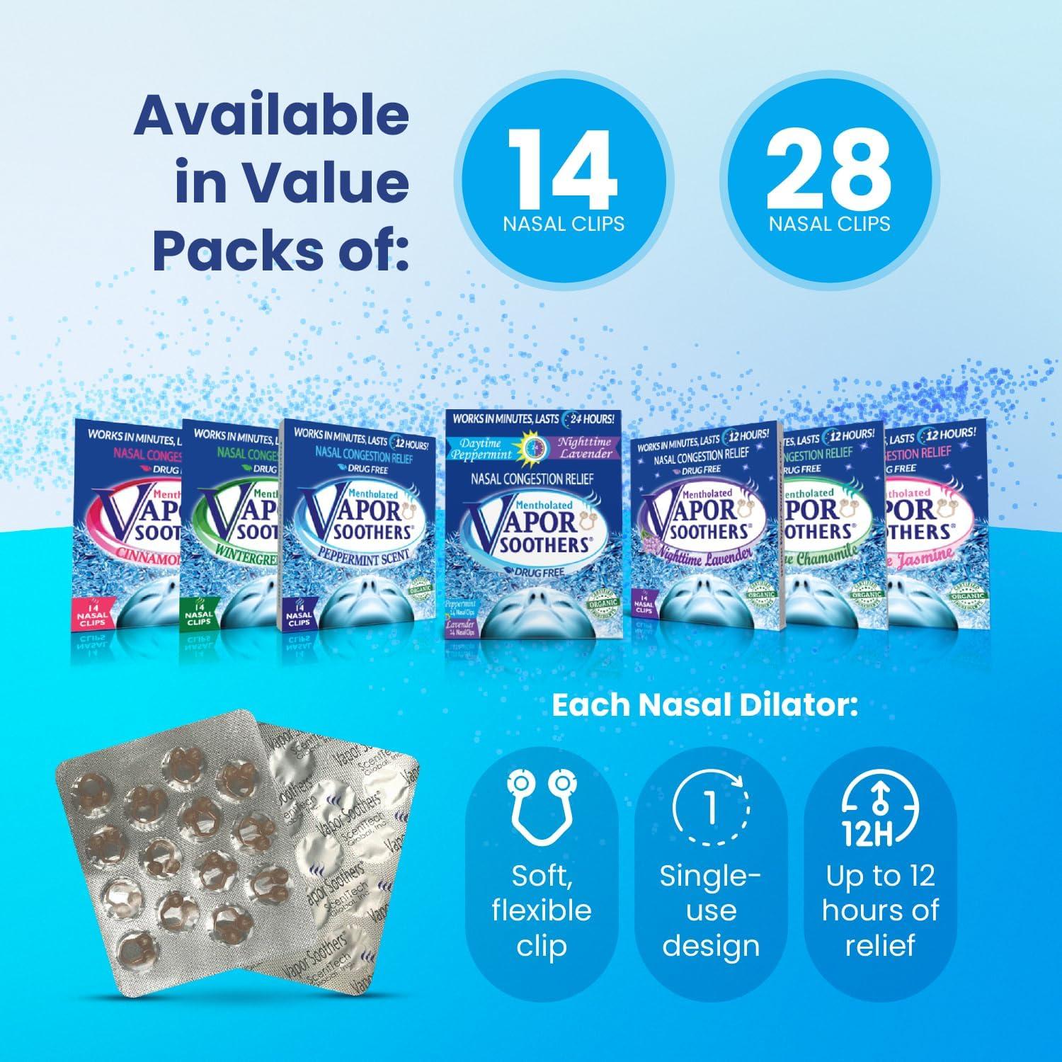 Dilatadores Nasales Mentolados ScentTech - 28 Unidades para Congestión