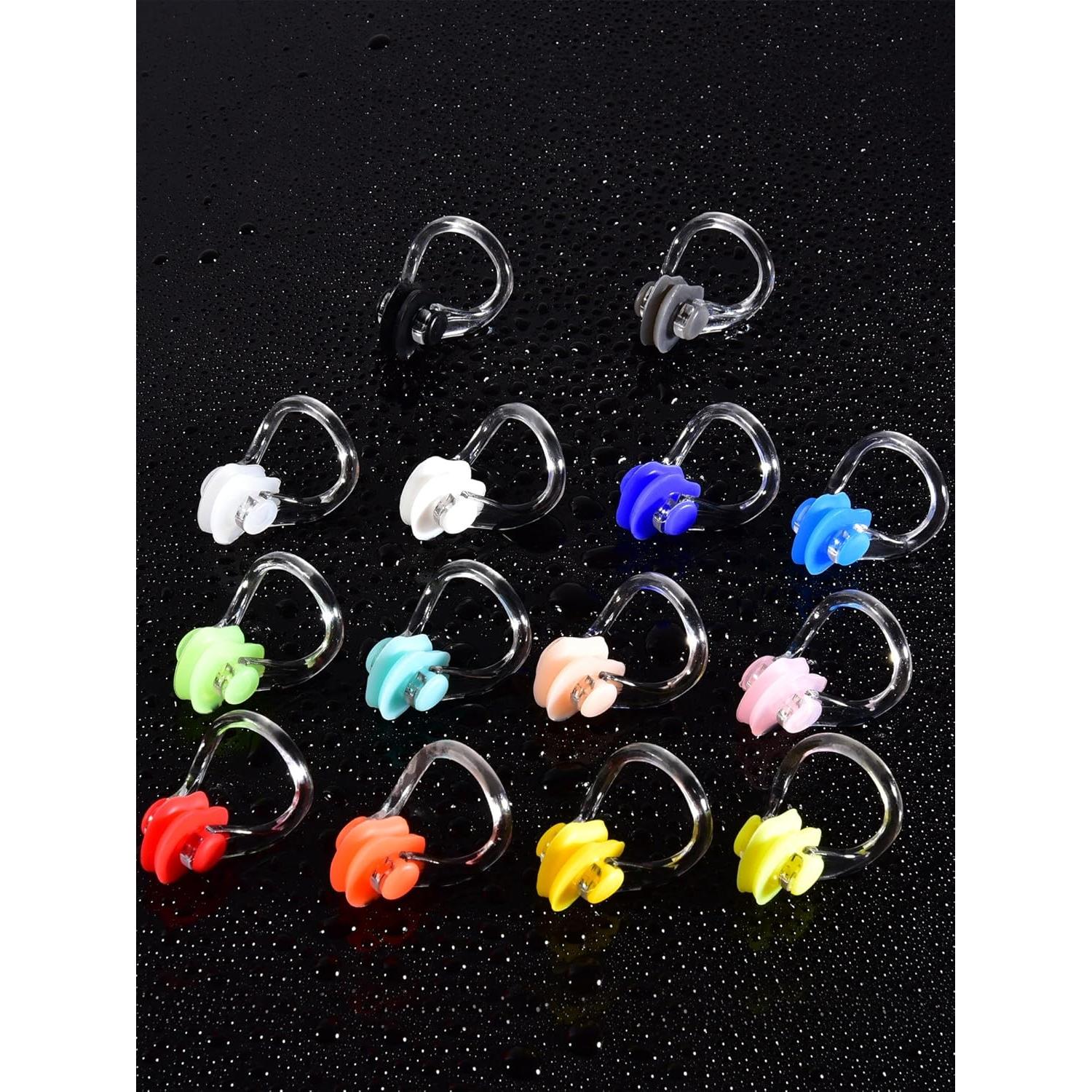 SATINIOR 14 Piezas Tapones Nasales de Silicona para Nadar