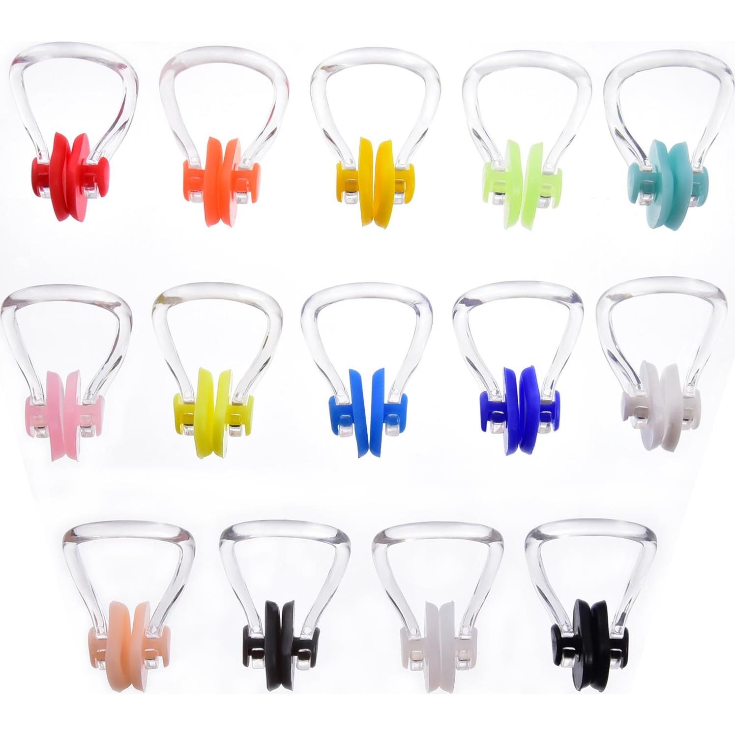 SATINIOR 14 Piezas Tapones Nasales de Silicona para Nadar